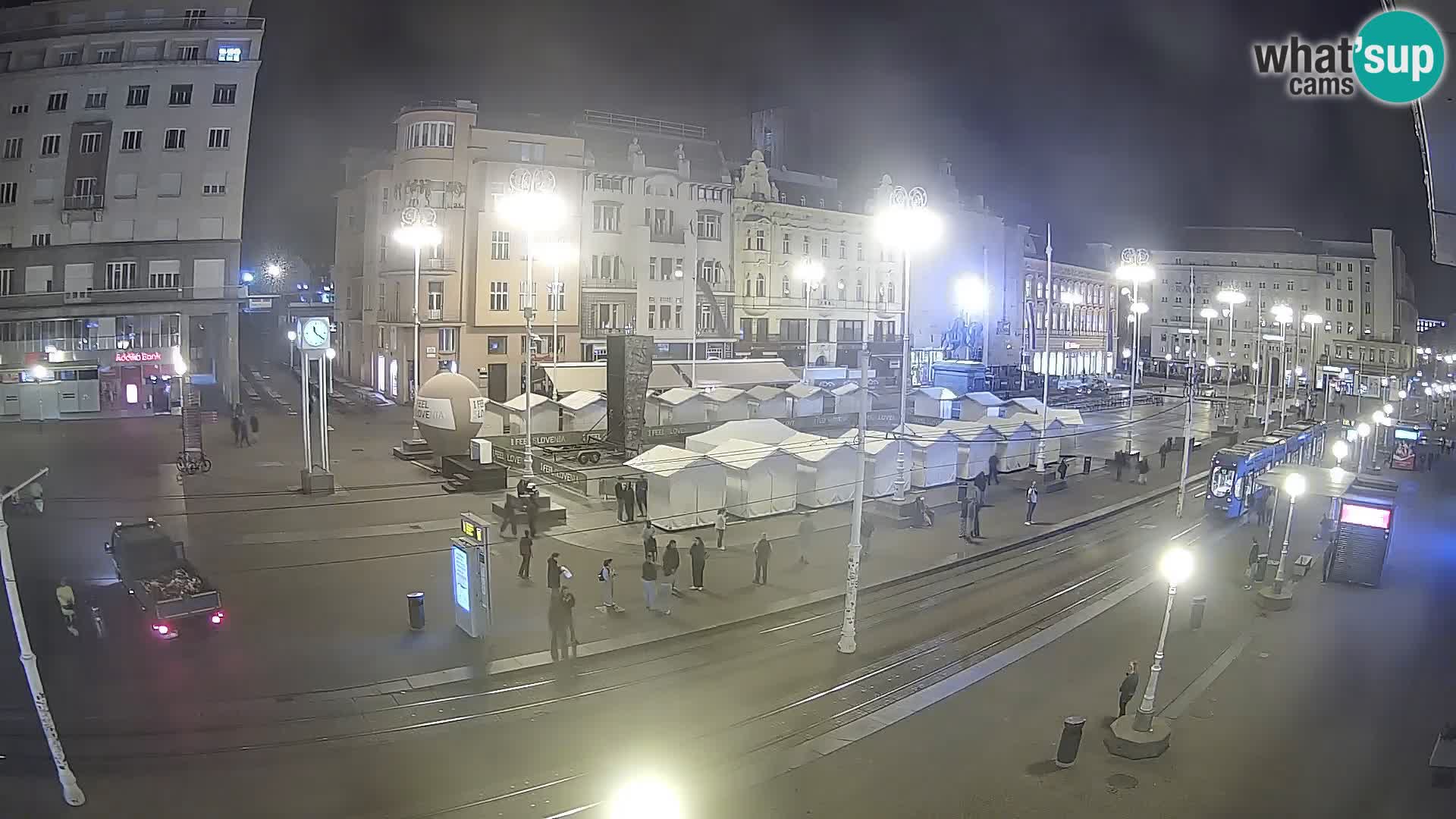 Zagreb webcam Ban Jelacica Platz | Kroatien