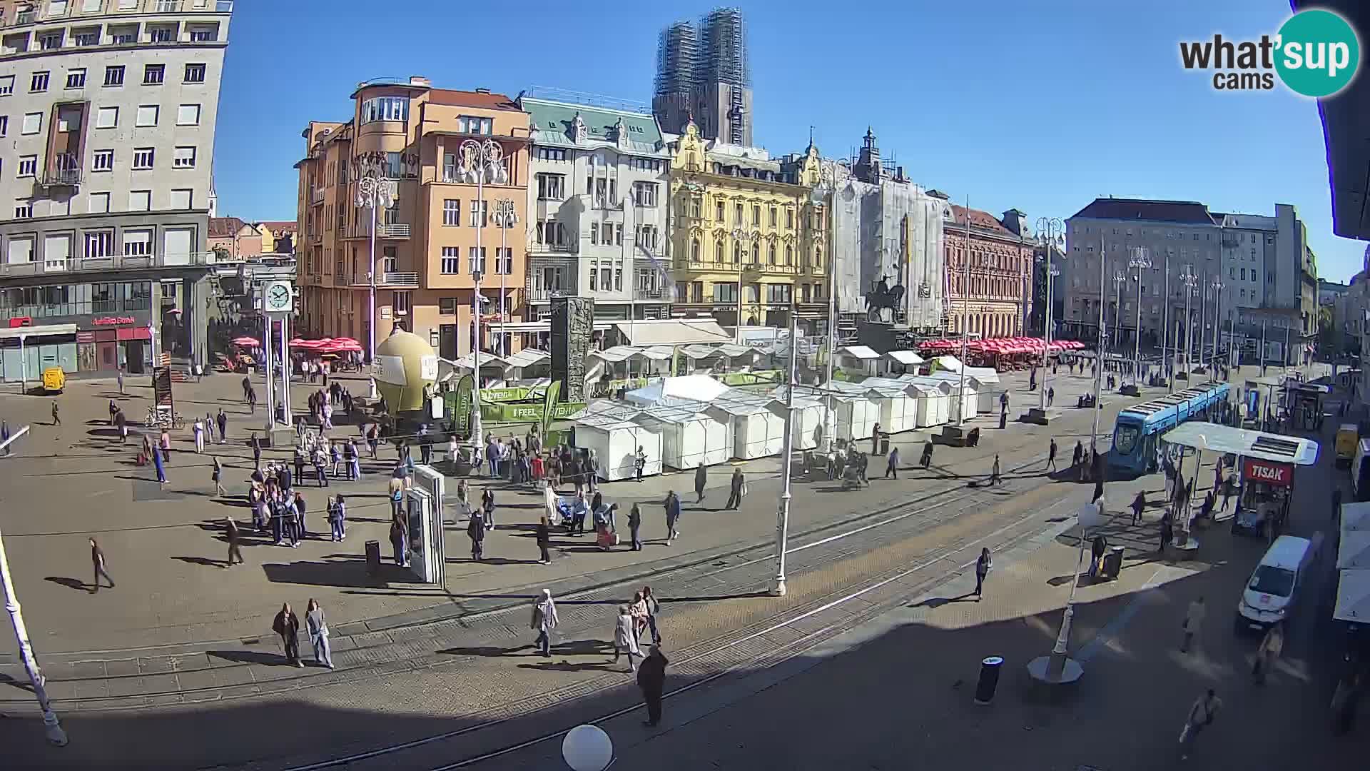 Live Cam Zagreb Ban Jelačić place | Croatie