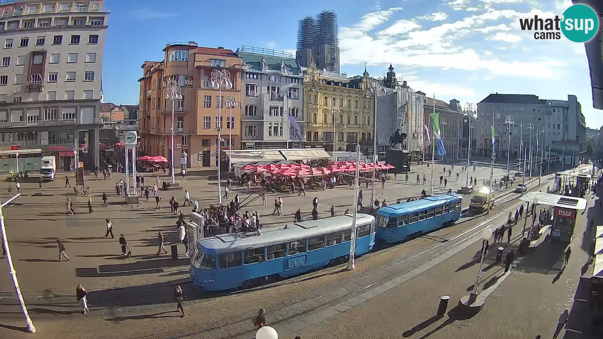 Live Cam Zagreb Ban Jelačić place | Croatie