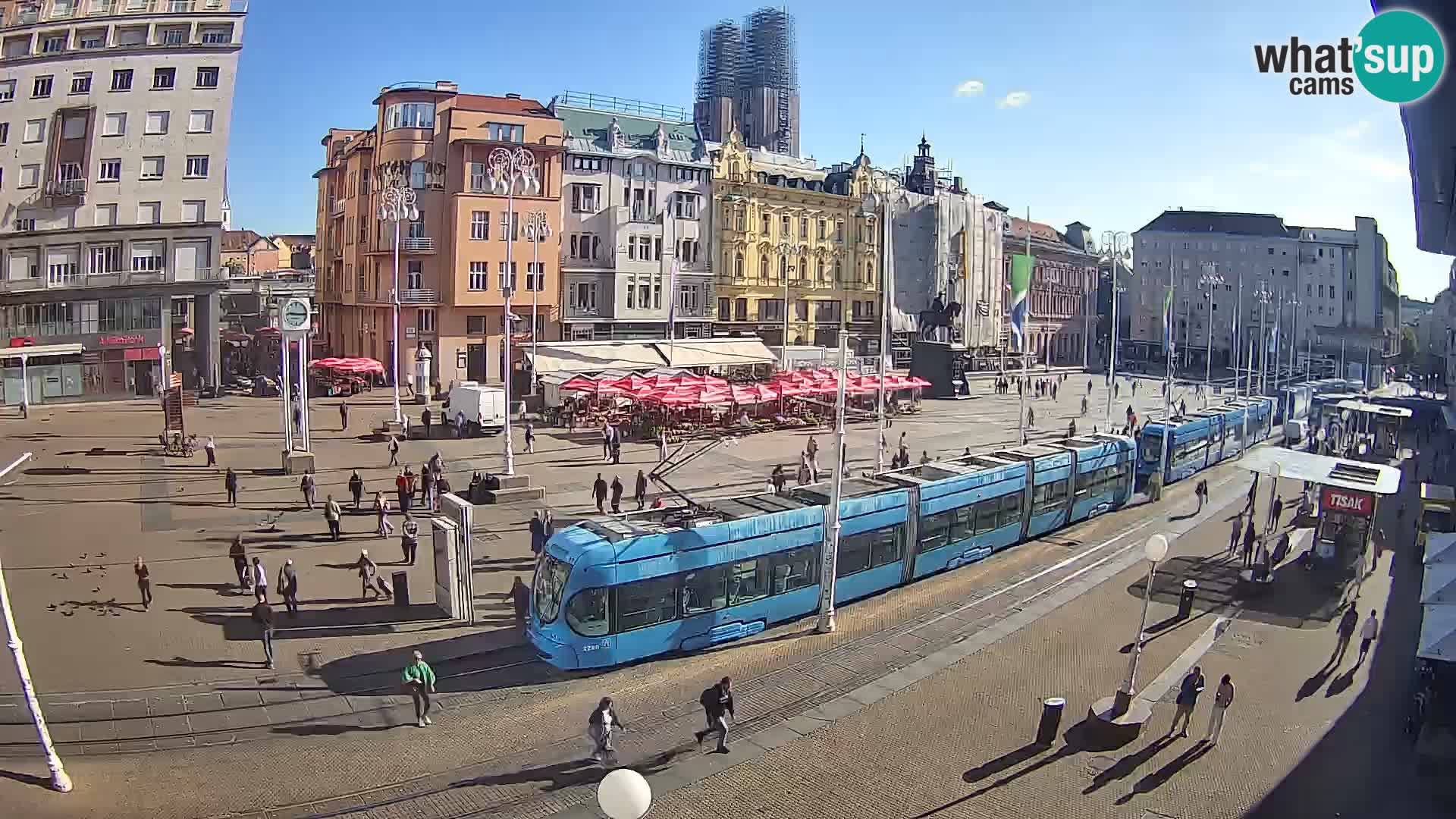 Live Cam Zagreb Ban Jelačić place | Croatie