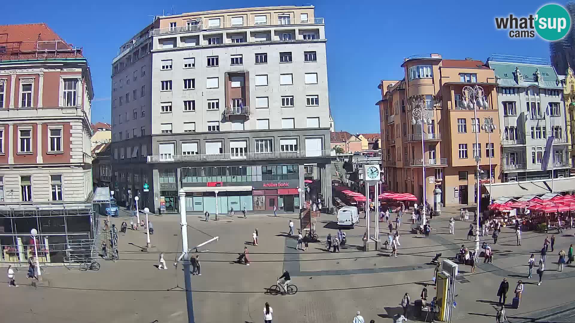 Webcam Zagreb Bana Jelačića square | Croatia