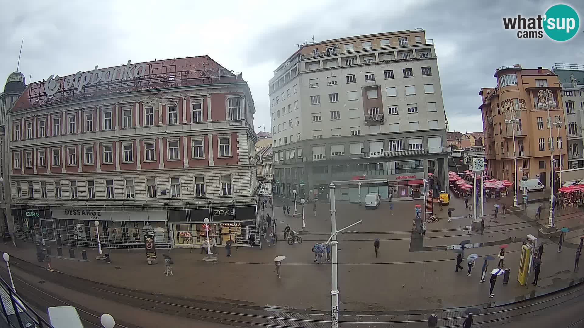 Webcam Zagreb Bana Jelačića square | Croatia