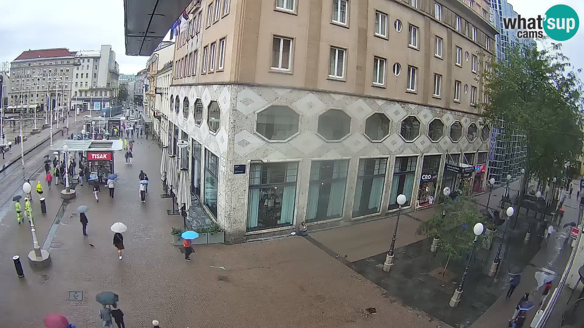 Zagreb webcam Ban Jelacica Platz | Kroatien