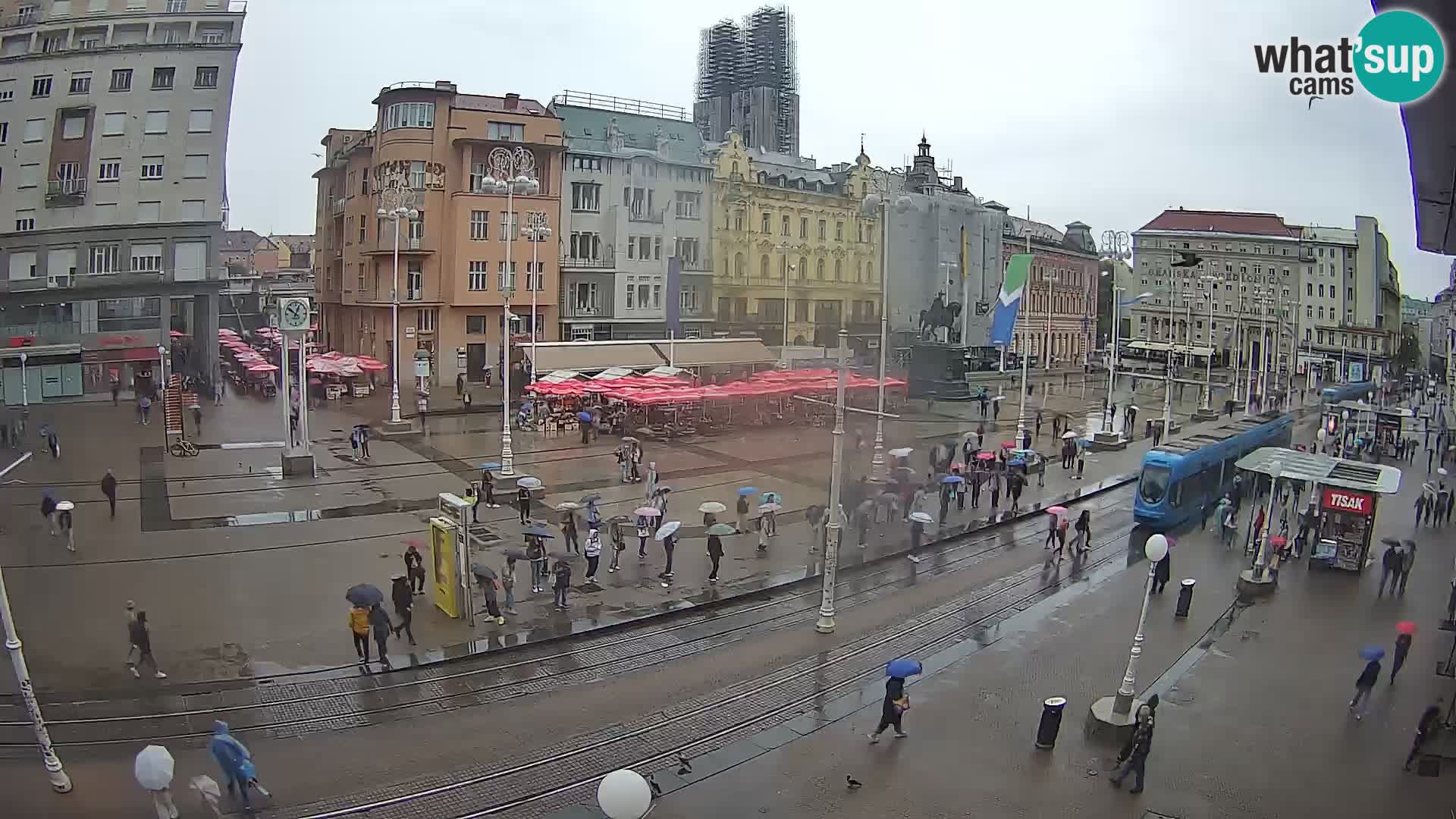 Live Cam Zagreb Ban Jelačić place | Croatie