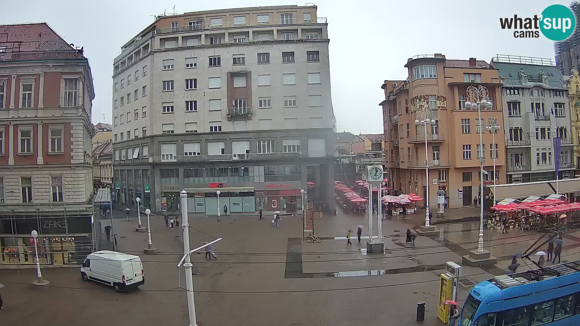 Webcam Zagreb Bana Jelačića square | Croatia