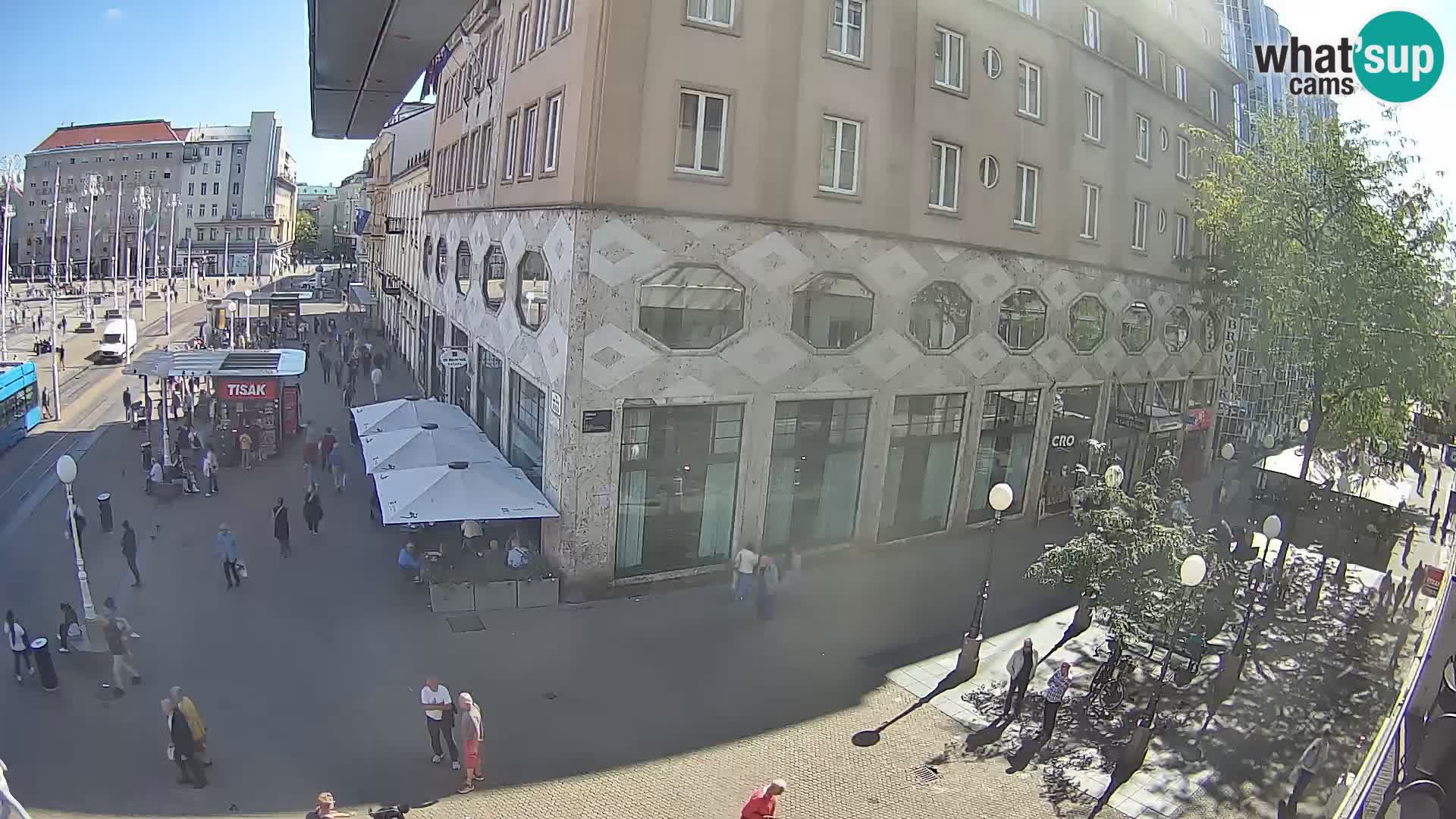 Webcam Zagreb Bana Jelačića square | Croatia