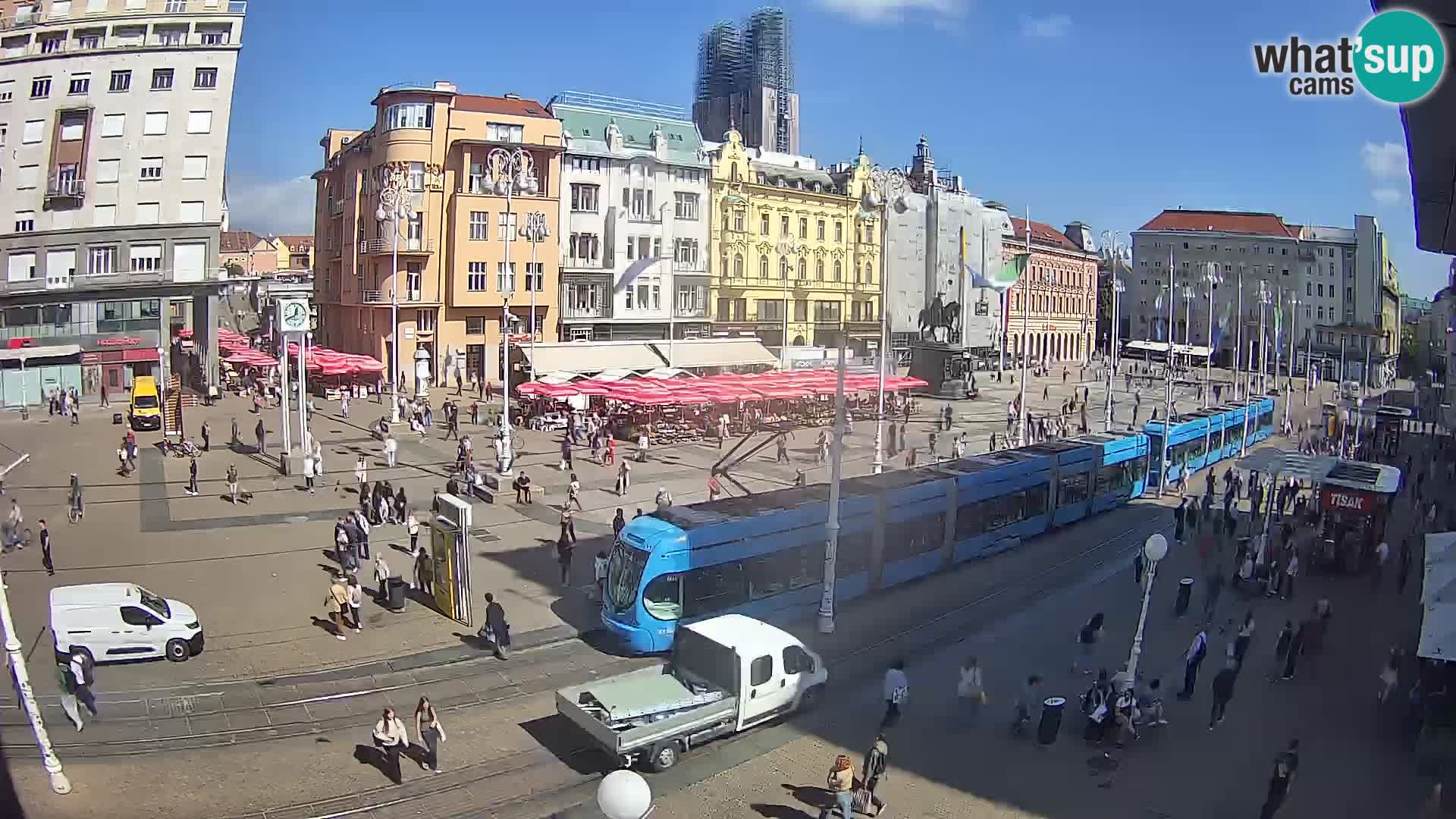 Live Cam Zagreb Ban Jelačić place | Croatie