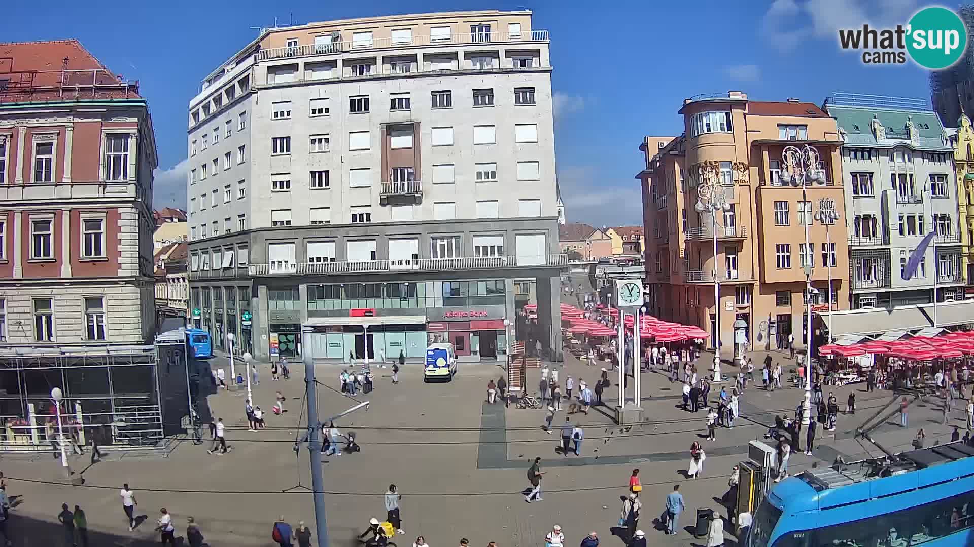 Live Cam Zagreb Ban Jelačić place | Croatie