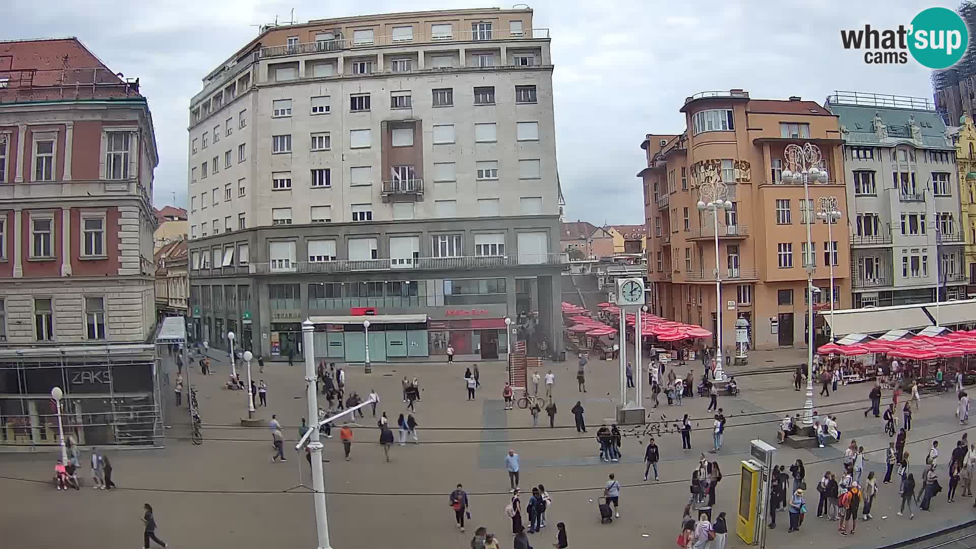 Zagreb webcam Ban Jelacica Platz | Kroatien