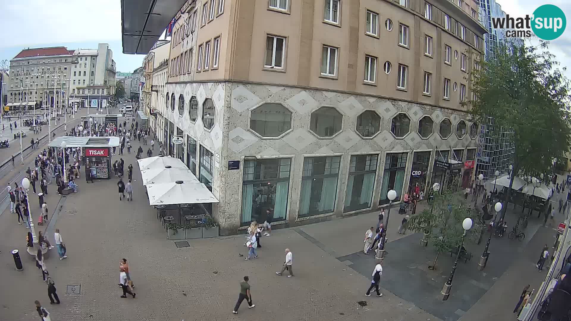 Zagreb webcam Ban Jelacica Platz | Kroatien
