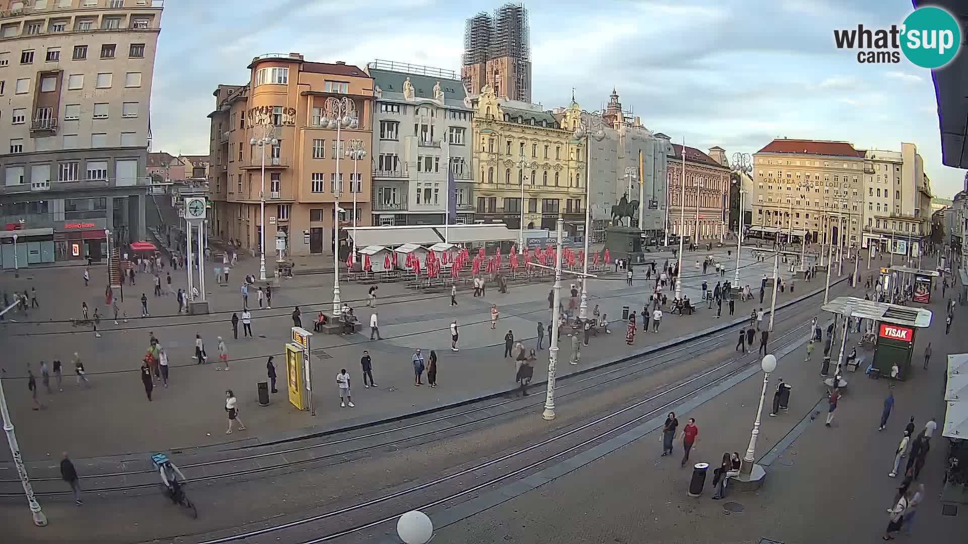 Webcam Zagreb Bana Jelačića square | Croatia