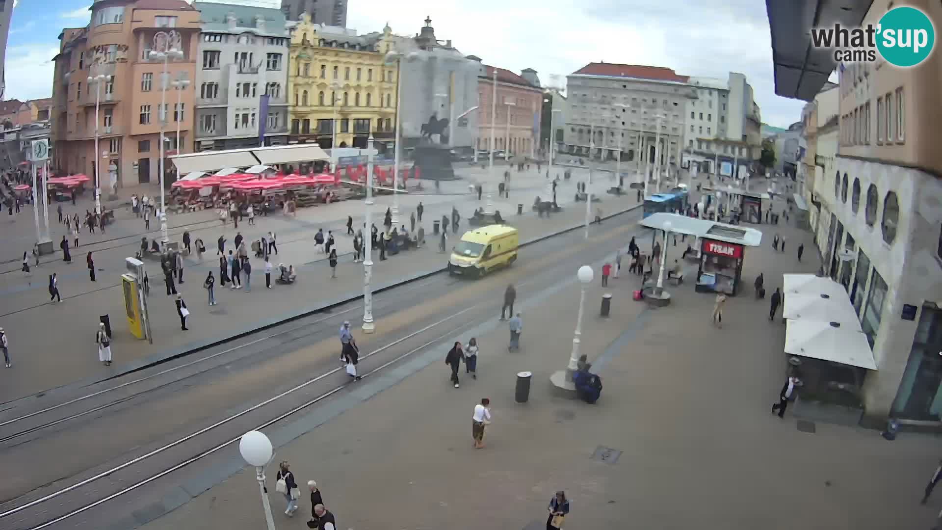 Zagreb webcam Ban Jelacica Platz | Kroatien