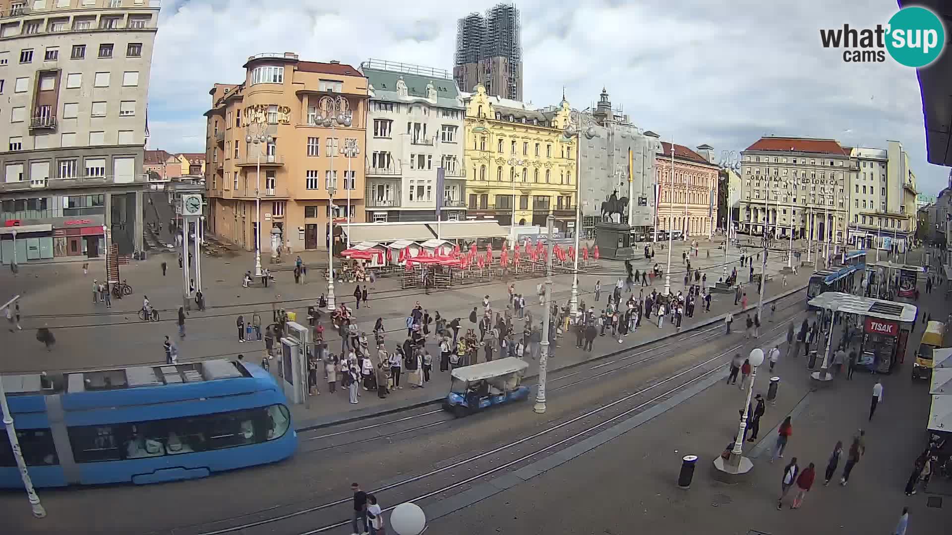 Webcam Zagreb Bana Jelačića square | Croatia