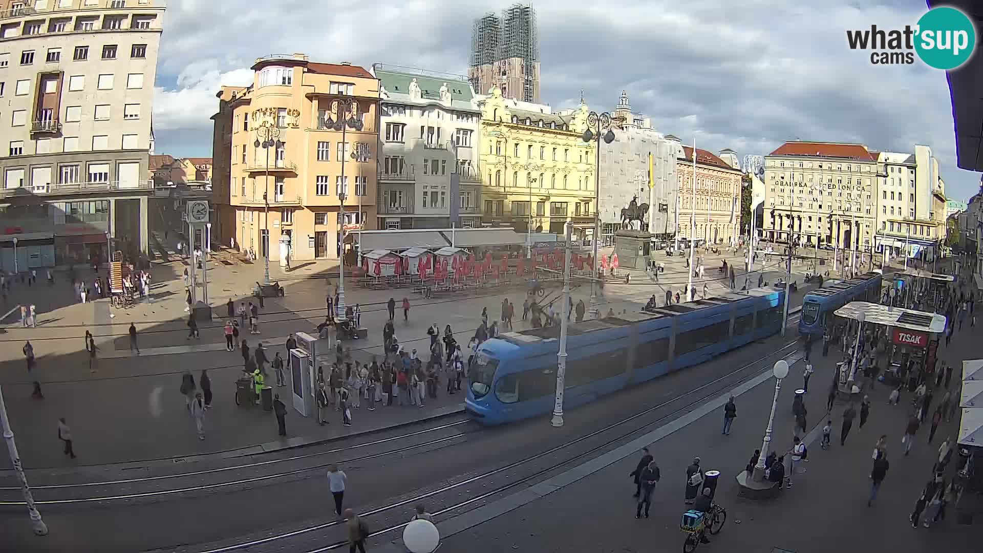 Webcam Zagreb Bana Jelačića square | Croatia