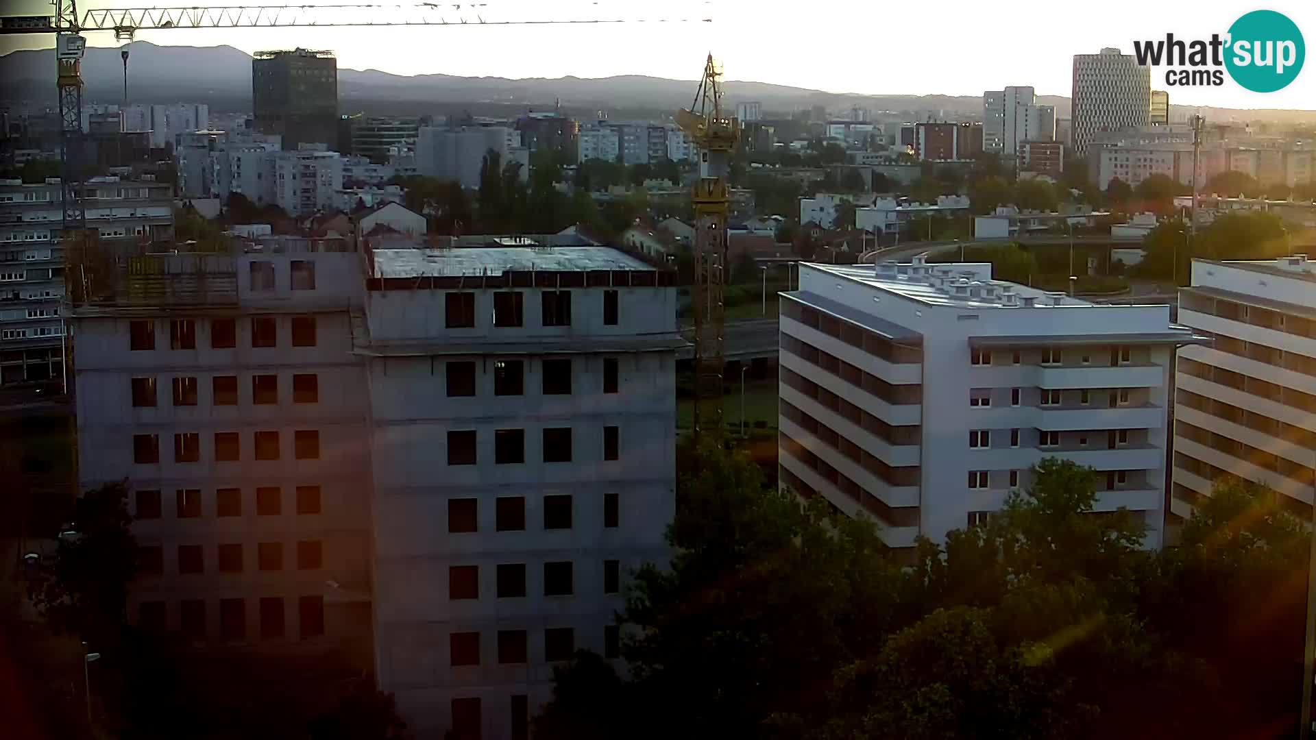 Rotatoria e incrocio viale Slavonska e Marin Držić  – webcam di Zagabria
