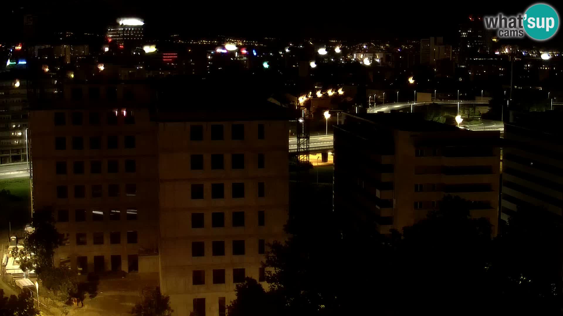 Live-Kreisverkehr Slavonska und Marin Držić Avenue zur Zagreb Webcam