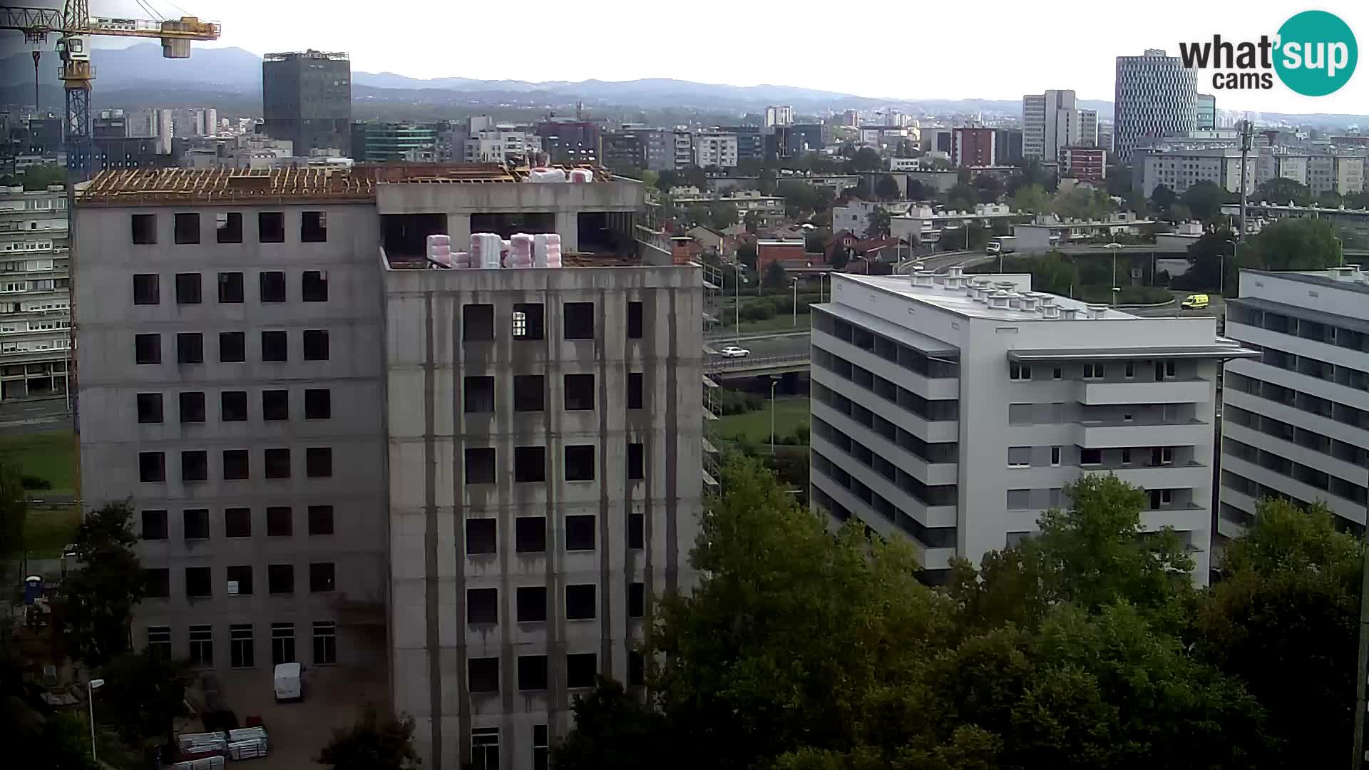 Live Interchange of Slavonska Avenue and Marin Držić Avenue in Zagreb webcam