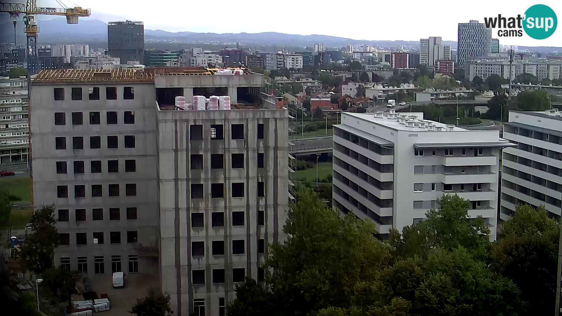 Live Interchange of Slavonska Avenue and Marin Držić Avenue in Zagreb webcam