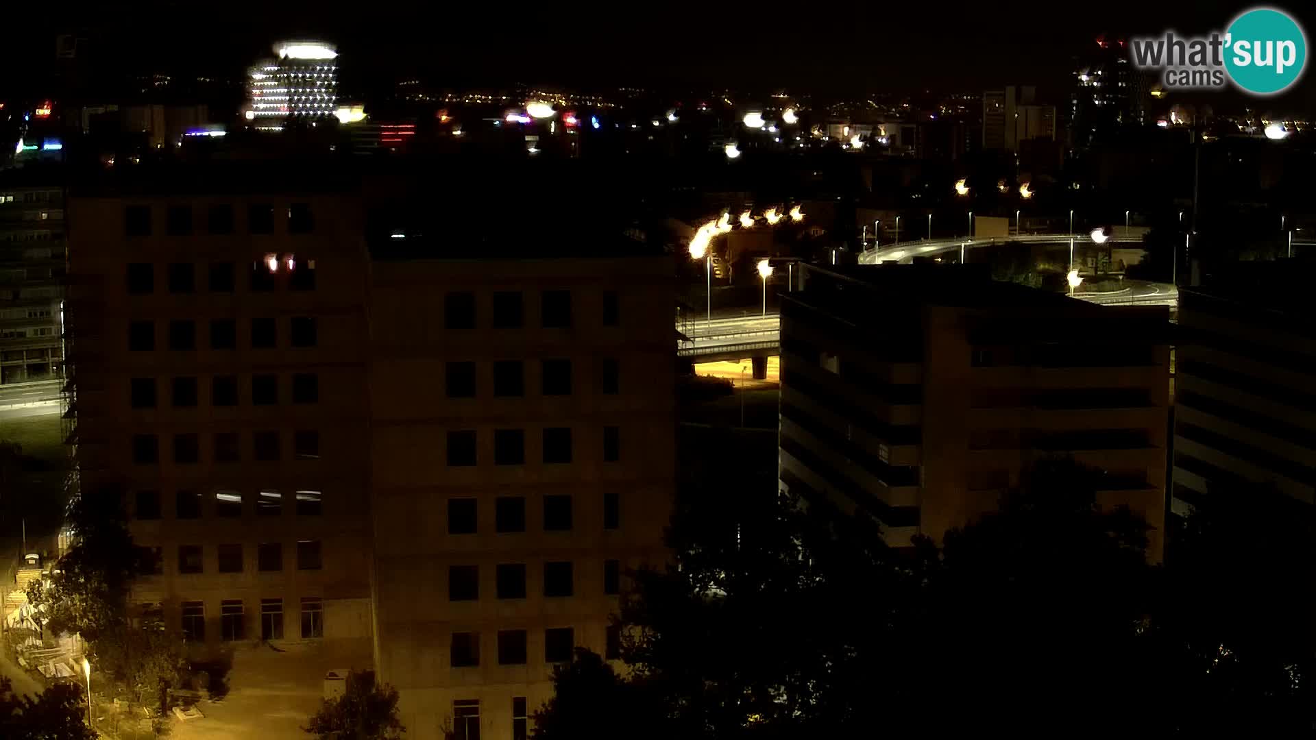 Rond-point en direct traversant les avenues Slavonska et Marin Držić à Zagreb webcam