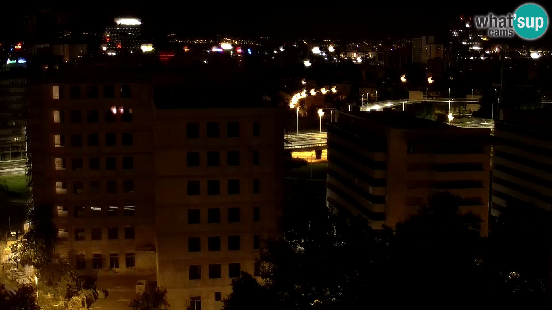 Rond-point en direct traversant les avenues Slavonska et Marin Držić à Zagreb webcam