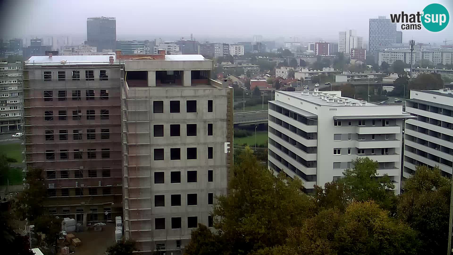 Rotatoria e incrocio viale Slavonska e Marin Držić  – webcam di Zagabria