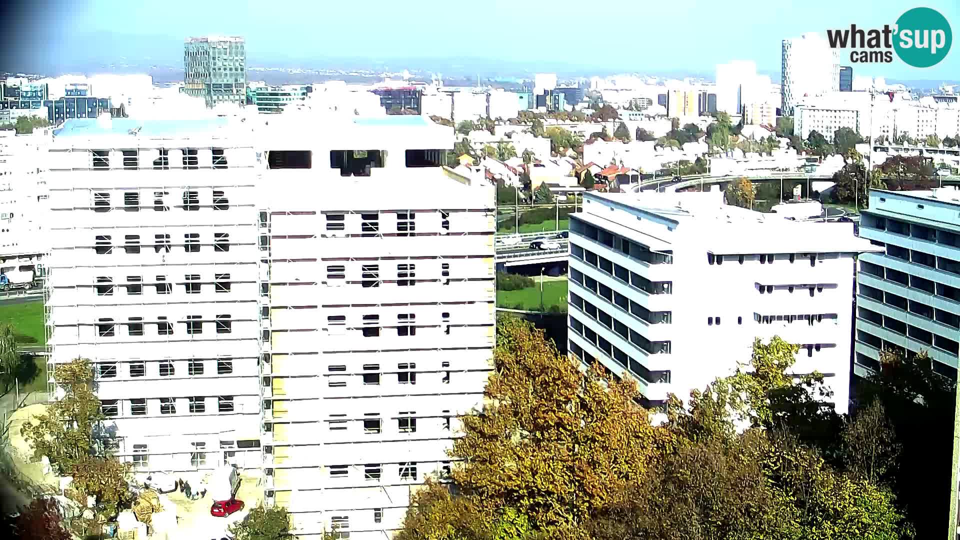 Rotatoria e incrocio viale Slavonska e Marin Držić  – webcam di Zagabria