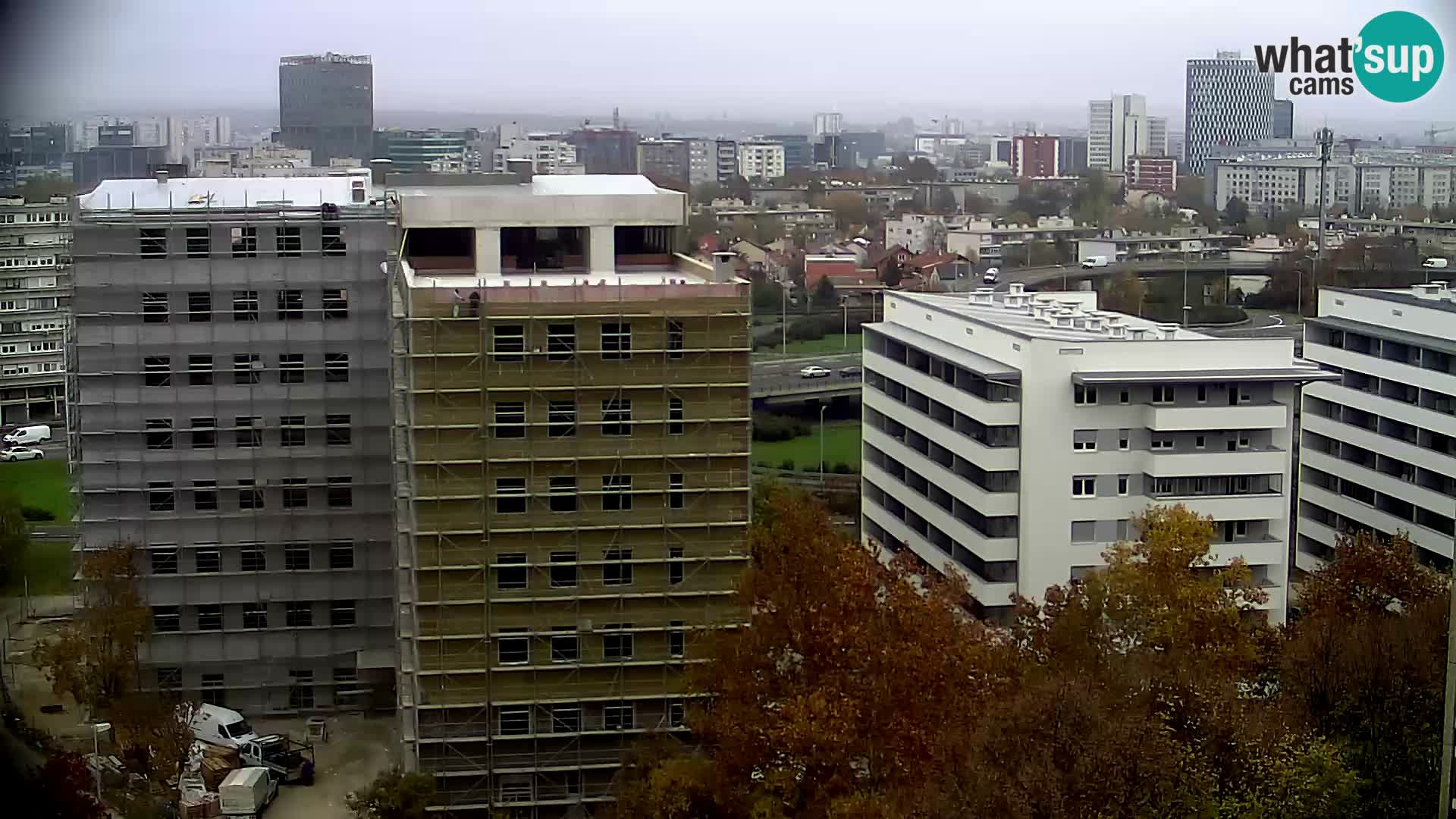 Rotatoria e incrocio viale Slavonska e Marin Držić  – webcam di Zagabria