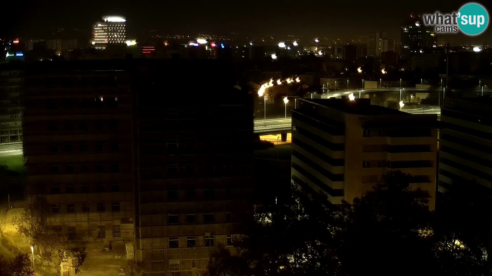 Live-Kreisverkehr Slavonska und Marin Držić Avenue zur Zagreb Webcam