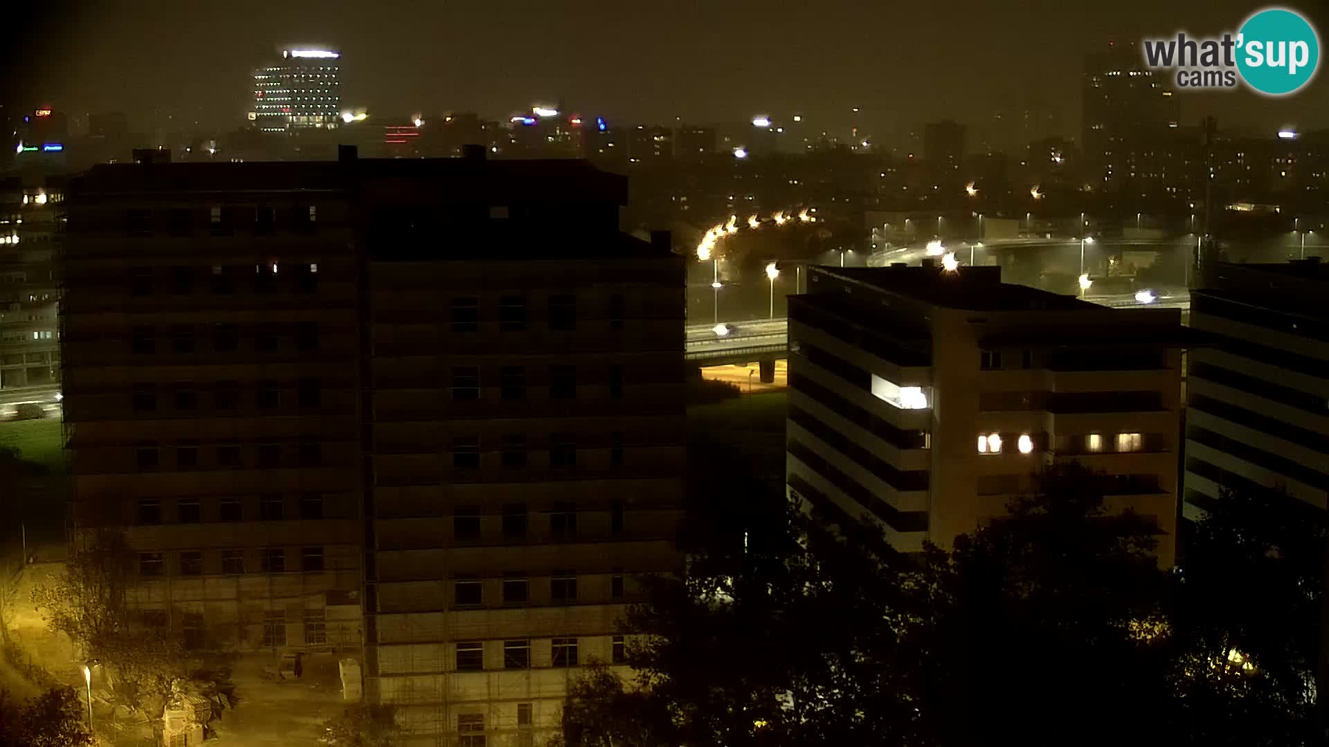 Live-Kreisverkehr Slavonska und Marin Držić Avenue zur Zagreb Webcam