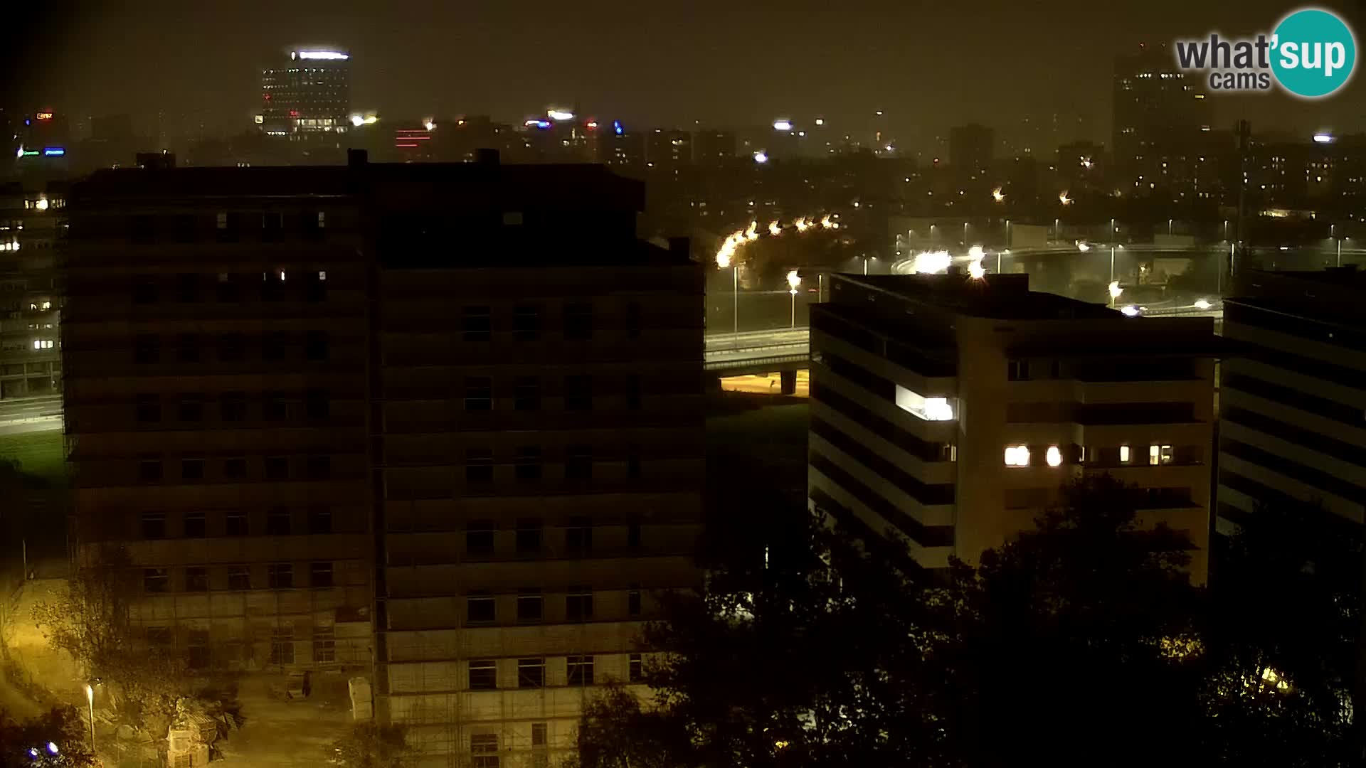 Live Interchange of Slavonska Avenue and Marin Držić Avenue in Zagreb webcam