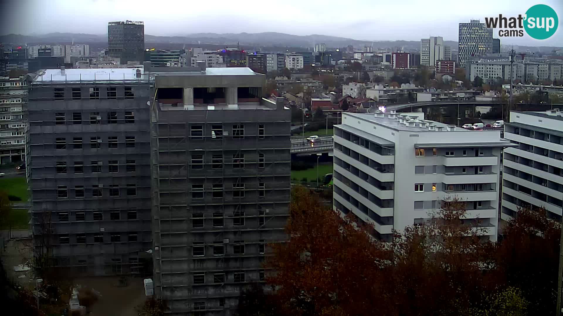 Rotatoria e incrocio viale Slavonska e Marin Držić  – webcam di Zagabria