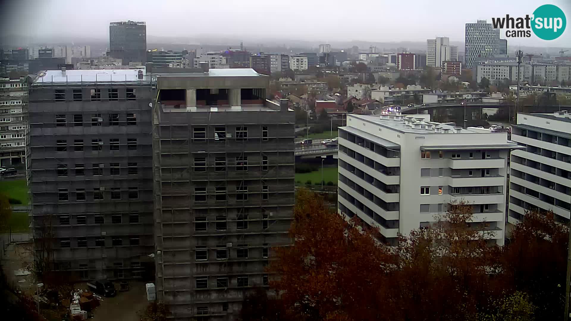 Rotatoria e incrocio viale Slavonska e Marin Držić  – webcam di Zagabria