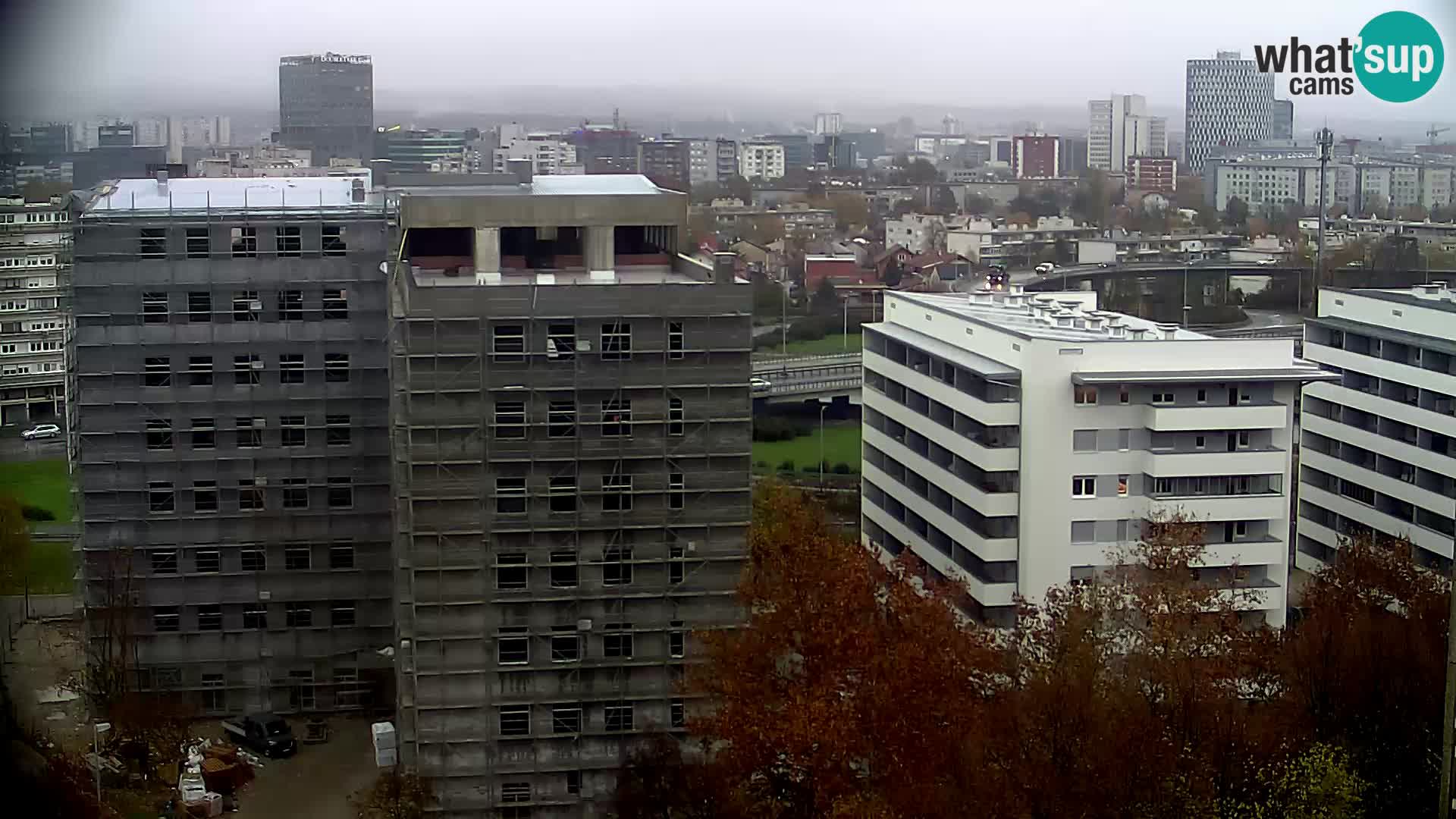 Rotatoria e incrocio viale Slavonska e Marin Držić  – webcam di Zagabria