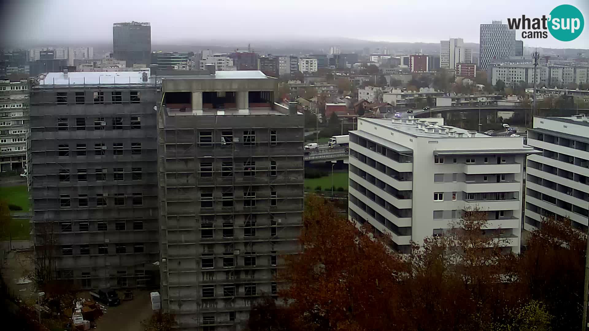 Rotatoria e incrocio viale Slavonska e Marin Držić  – webcam di Zagabria