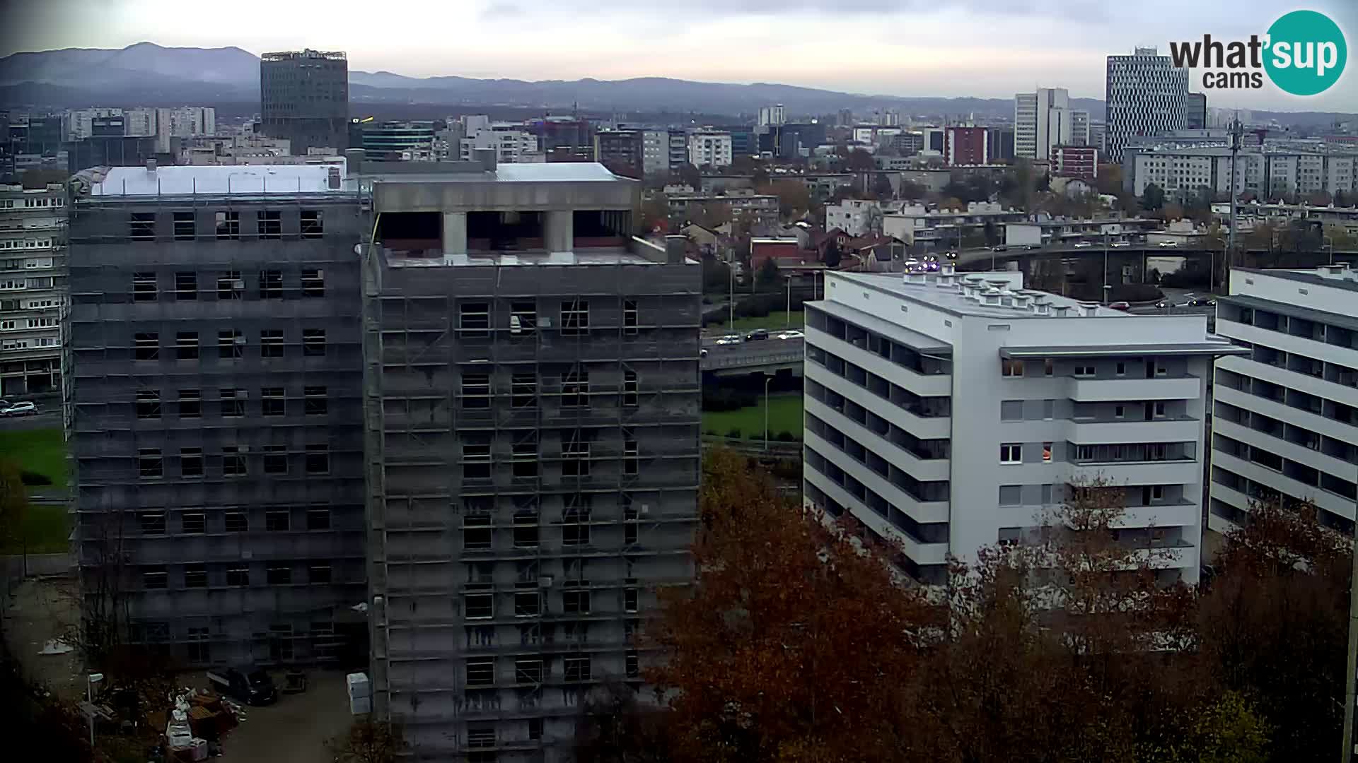 Rotatoria e incrocio viale Slavonska e Marin Držić  – webcam di Zagabria