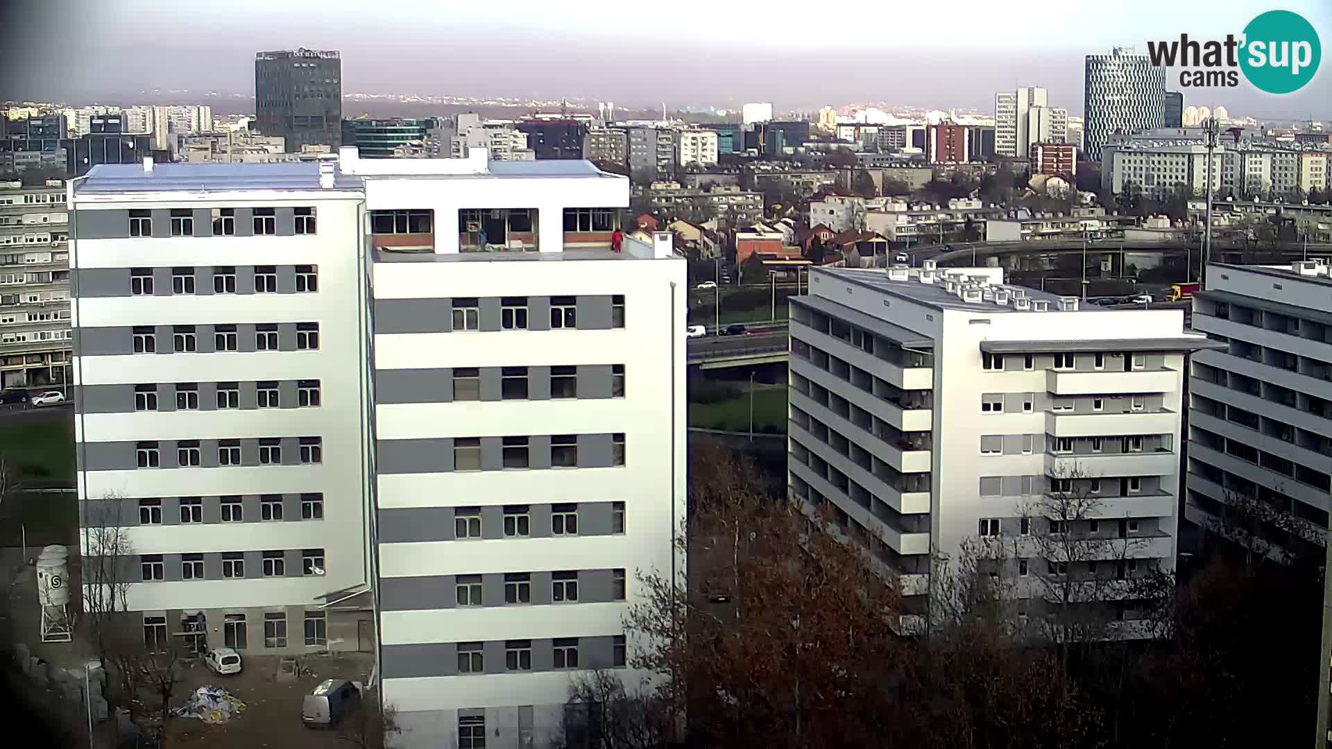 Rotatoria e incrocio viale Slavonska e Marin Držić  – webcam di Zagabria