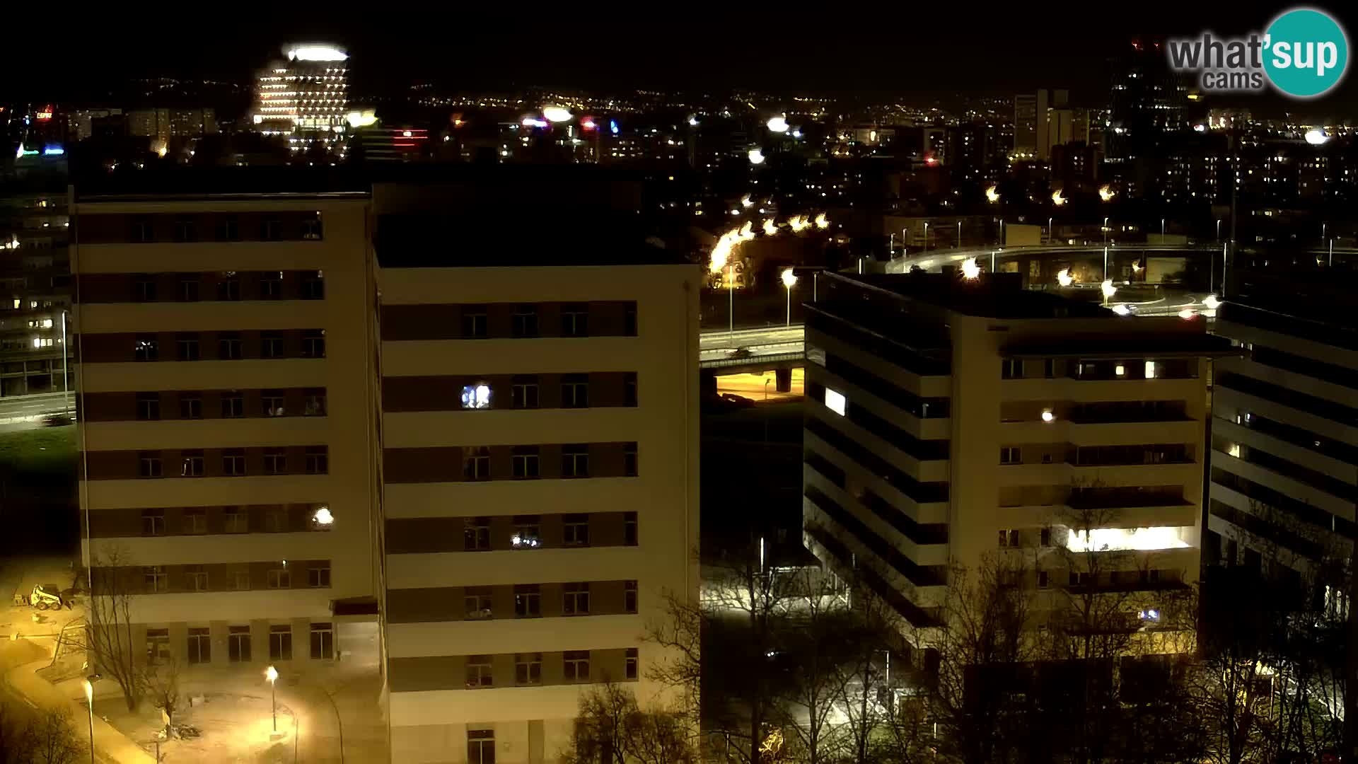 Live-Kreisverkehr Slavonska und Marin Držić Avenue zur Zagreb Webcam