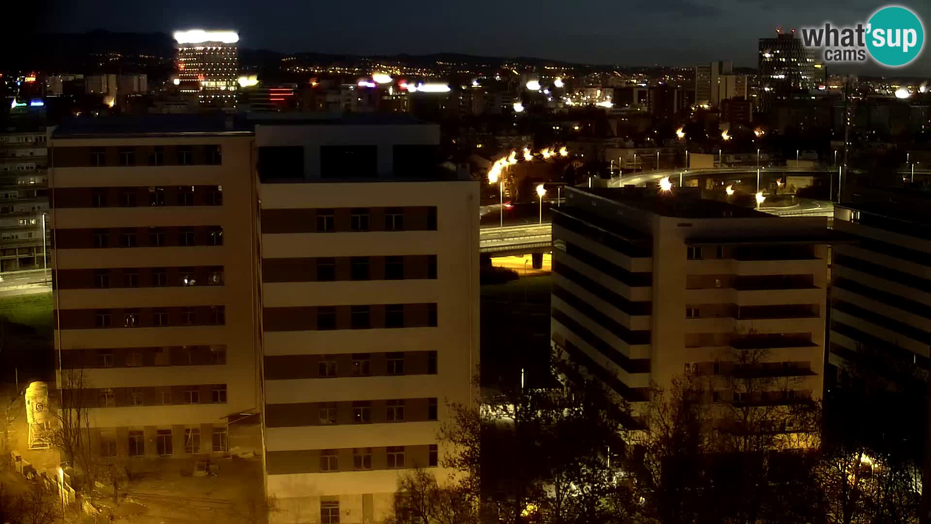 Live Interchange of Slavonska Avenue and Marin Držić Avenue in Zagreb webcam