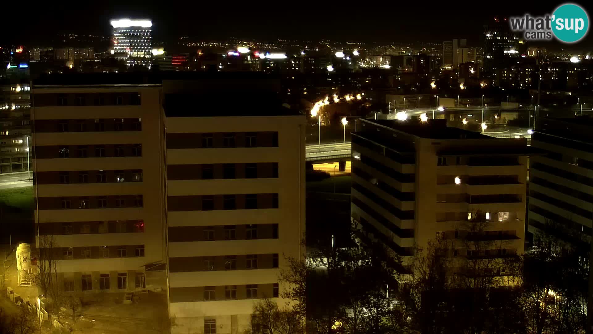 Live Interchange of Slavonska Avenue and Marin Držić Avenue in Zagreb webcam