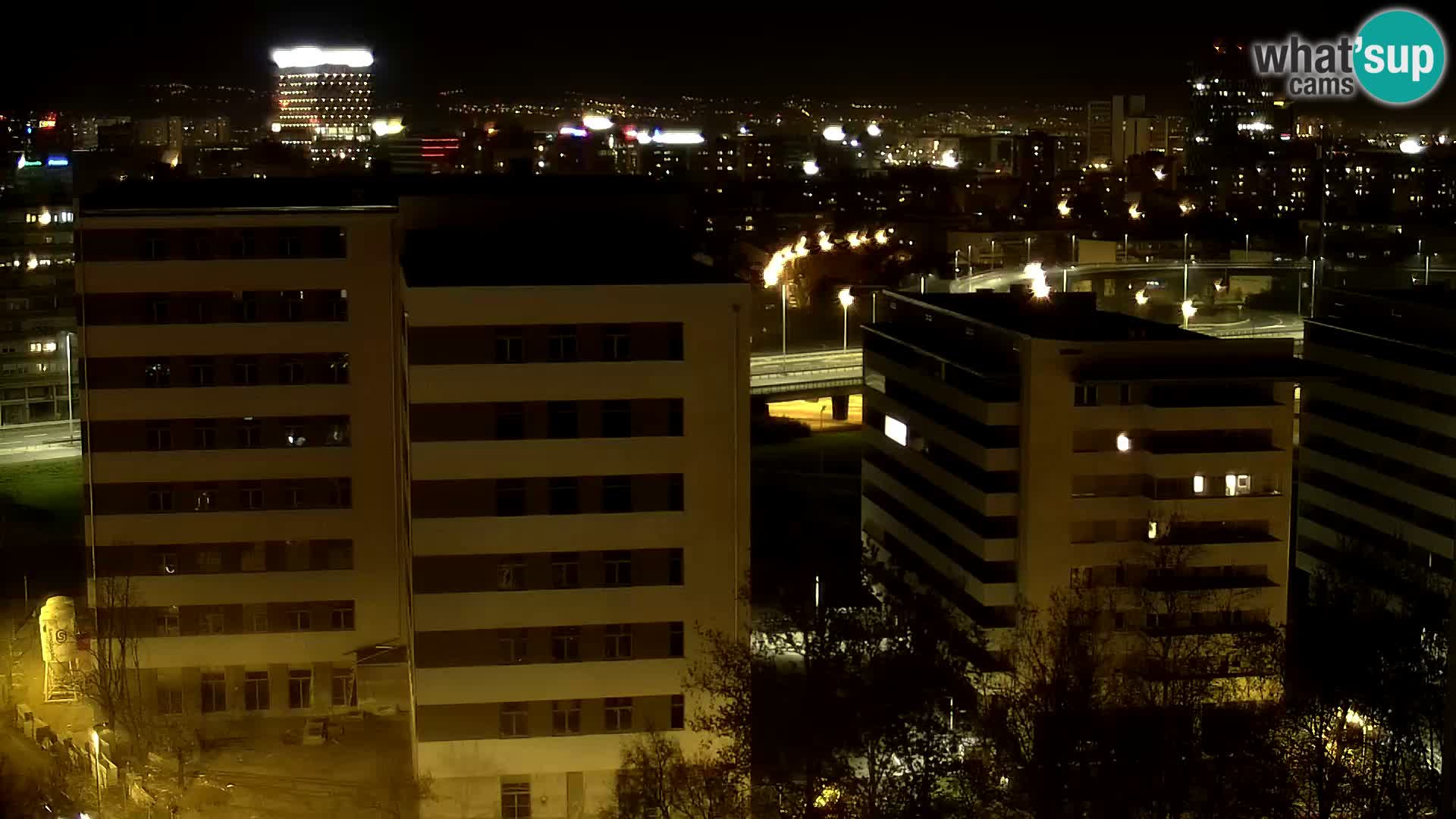 Live Interchange of Slavonska Avenue and Marin Držić Avenue in Zagreb webcam