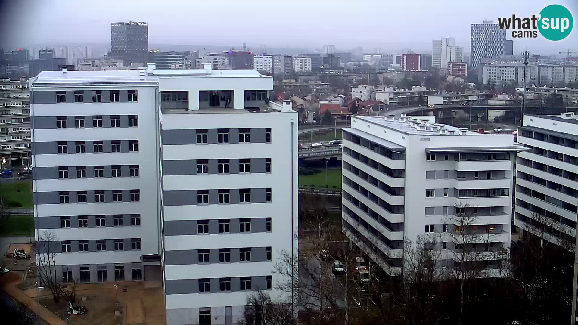 Live Interchange of Slavonska Avenue and Marin Držić Avenue in Zagreb webcam