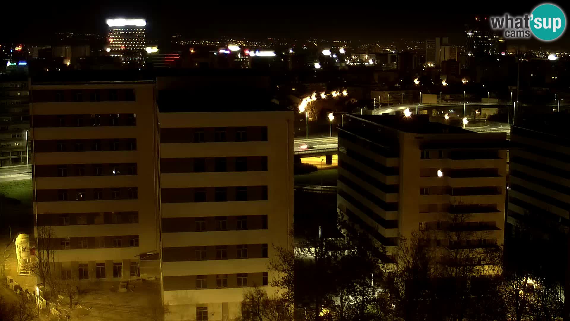 Live Interchange of Slavonska Avenue and Marin Držić Avenue in Zagreb webcam