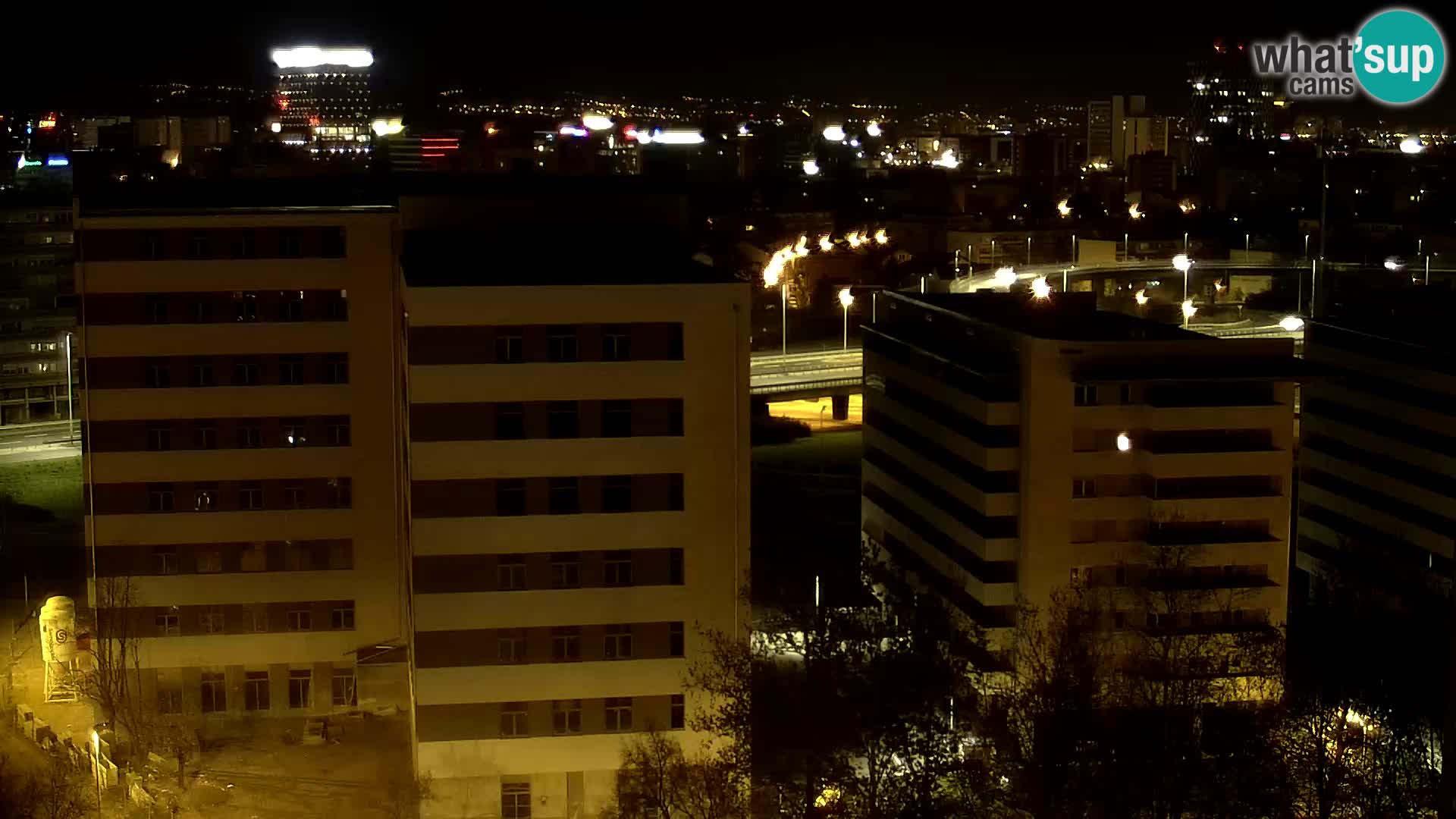 Live Interchange of Slavonska Avenue and Marin Držić Avenue in Zagreb webcam