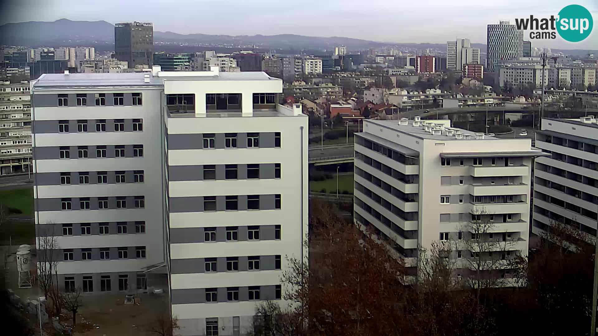 Live Interchange of Slavonska Avenue and Marin Držić Avenue in Zagreb webcam