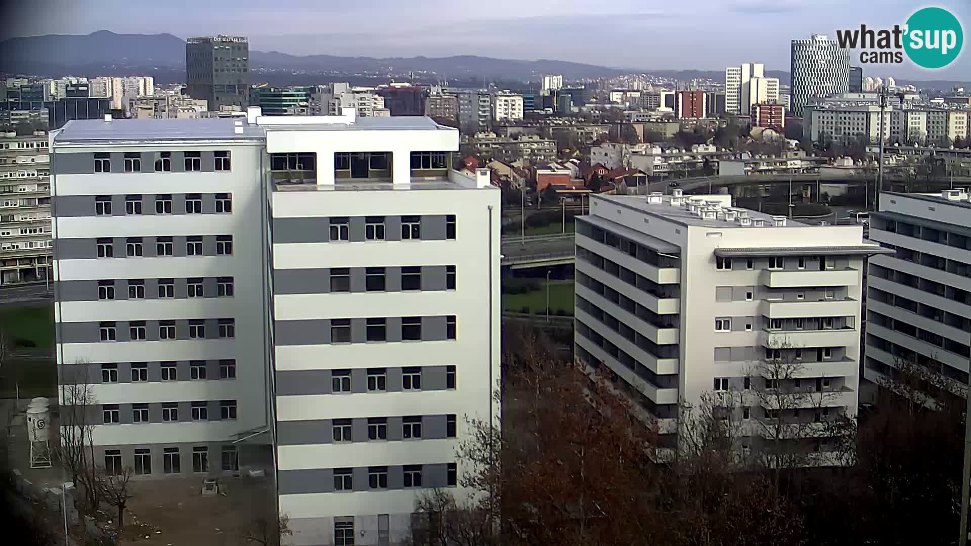 Live Interchange of Slavonska Avenue and Marin Držić Avenue in Zagreb webcam