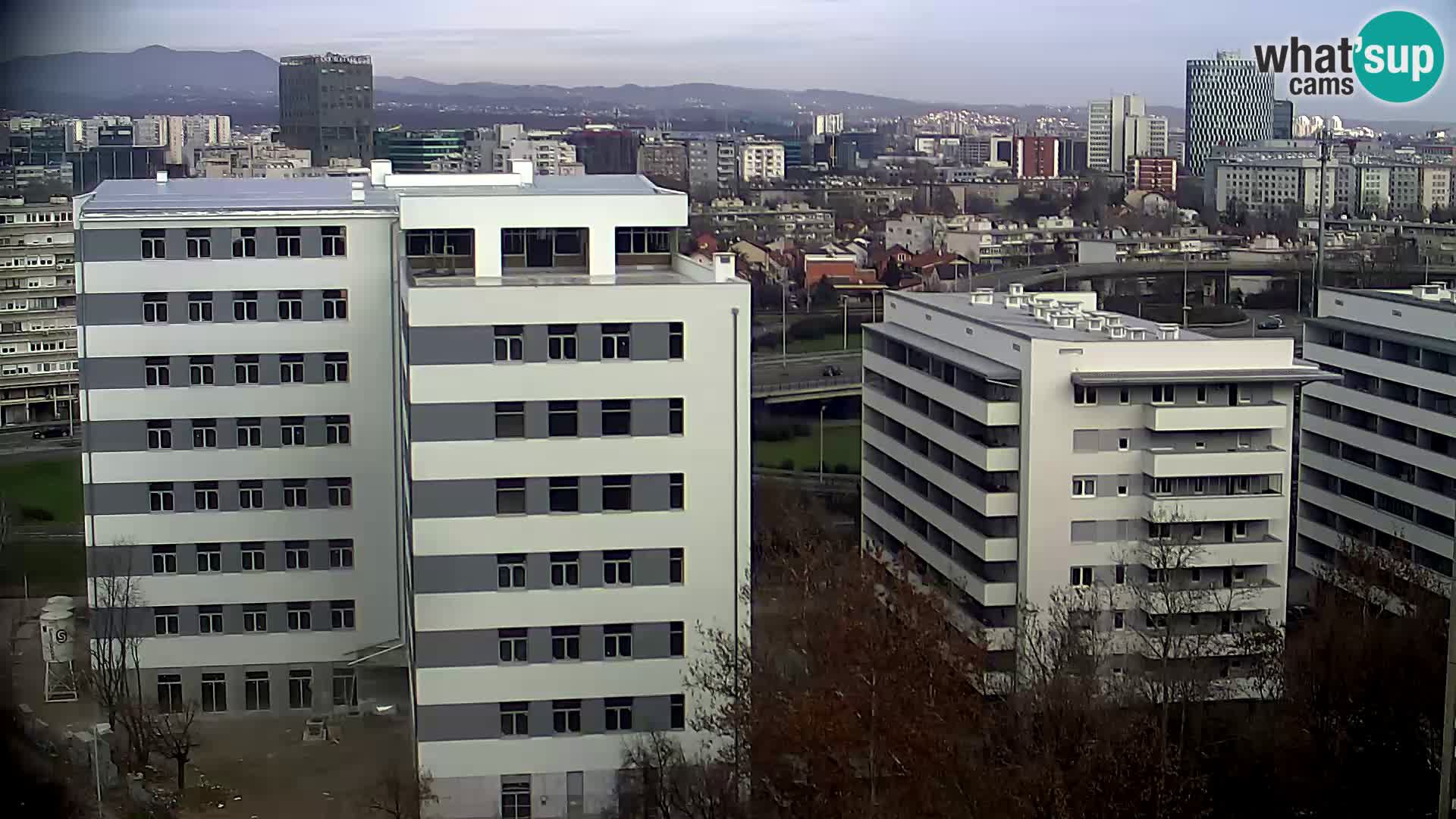 Live Interchange of Slavonska Avenue and Marin Držić Avenue in Zagreb webcam