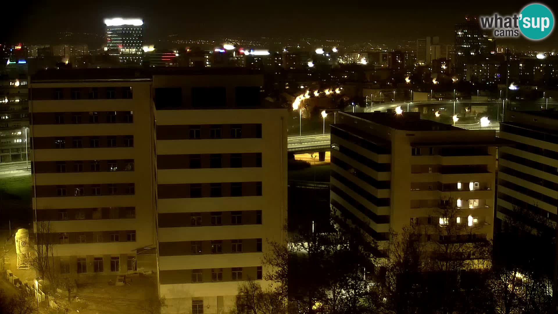 Live Interchange of Slavonska Avenue and Marin Držić Avenue in Zagreb webcam