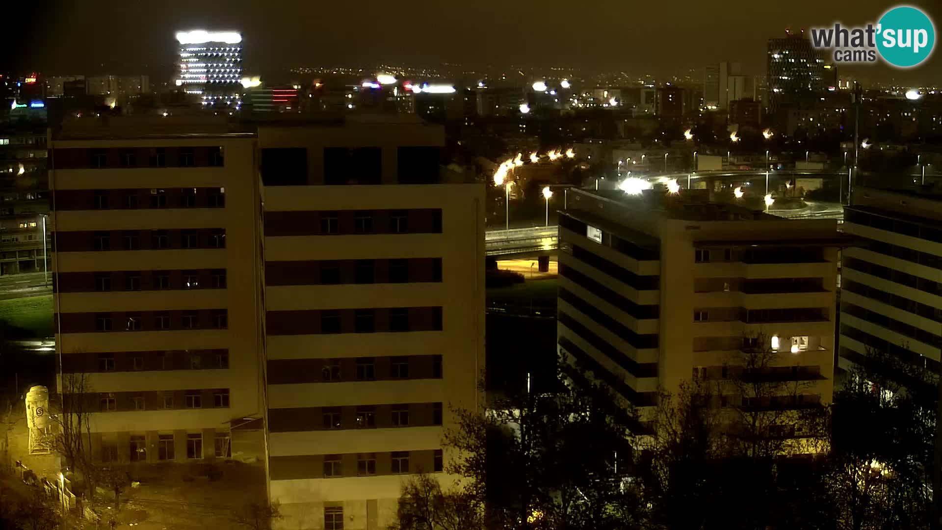 Live Interchange of Slavonska Avenue and Marin Držić Avenue in Zagreb webcam