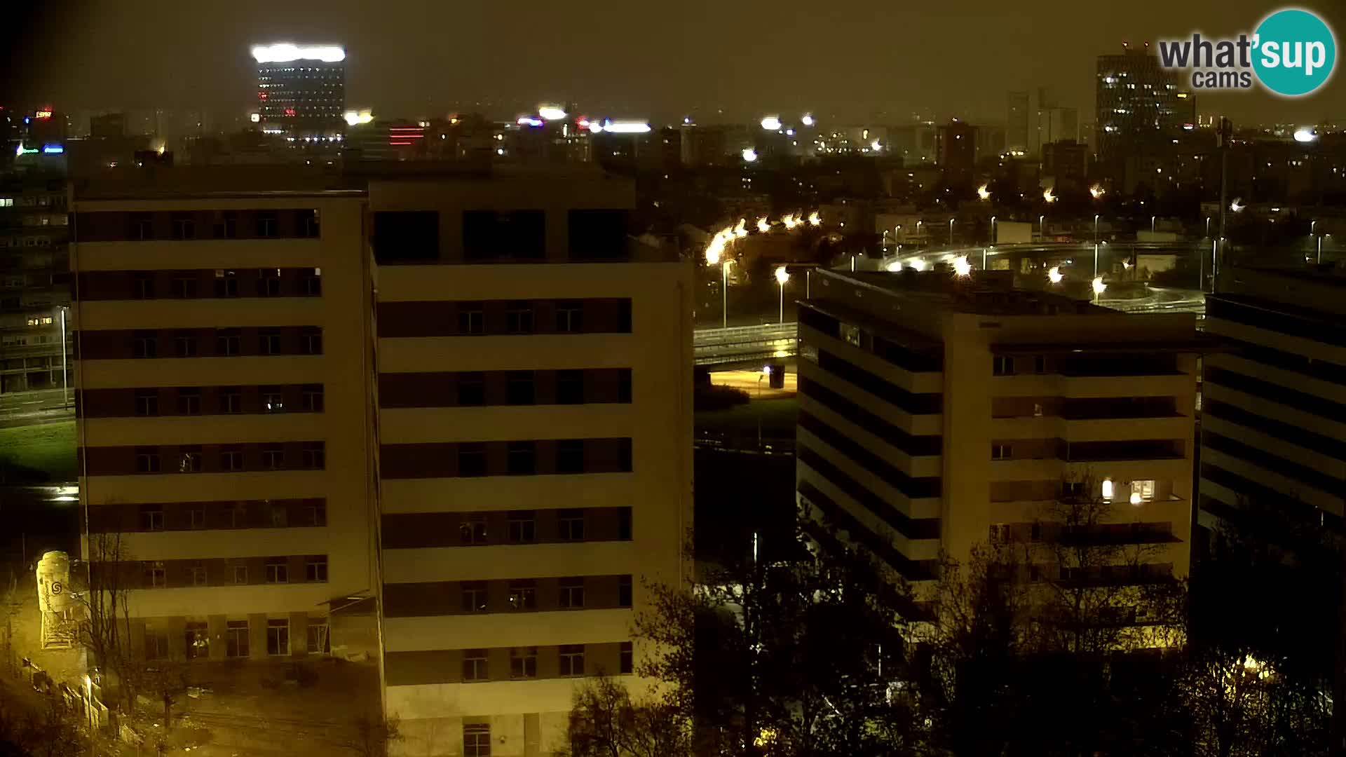 Rond-point en direct traversant les avenues Slavonska et Marin Držić à Zagreb webcam