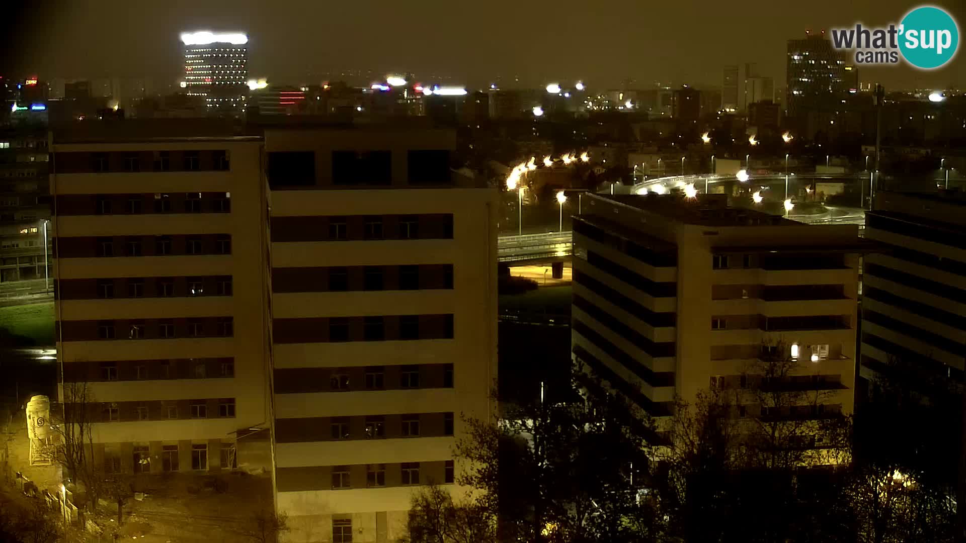 Live Interchange of Slavonska Avenue and Marin Držić Avenue in Zagreb webcam